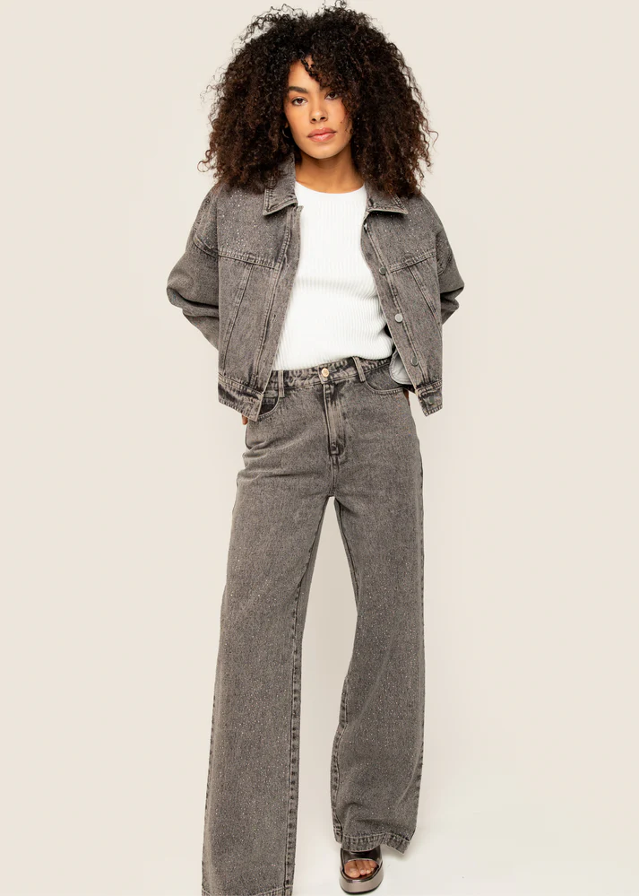 Trouser Melody Denim-Studs-24-3 - Afbeelding 3