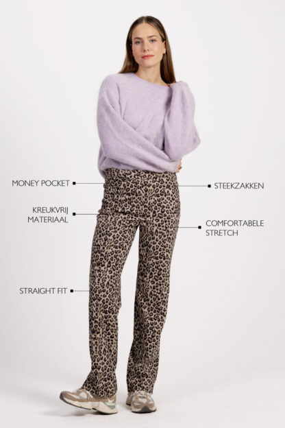 12299 Bridget Leopard Trousers - Afbeelding 4