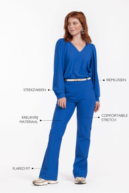 12360 Flair bonded Trousers Royal Blue - Afbeelding 4