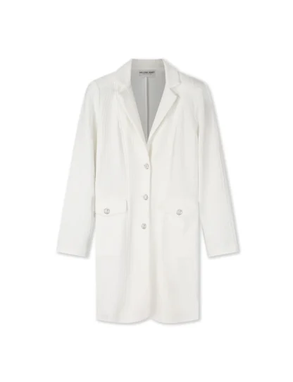 7635 - Blazer Cherie Lang Genny Off White - Afbeelding 2