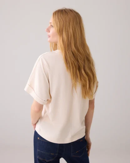 3s5128-30633 T-Shirt Ivory - Afbeelding 3