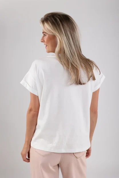 NKS04001 Femke Shirt Le Club Off White - Afbeelding 4