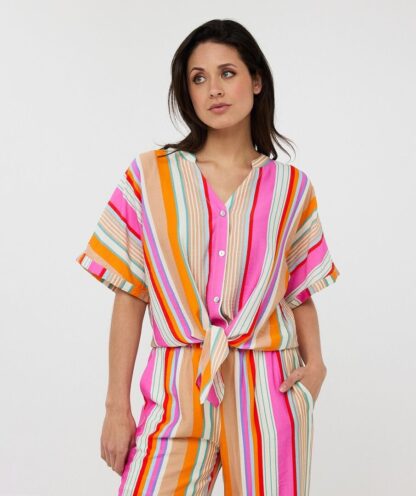 HS25.15200 Blouse Knot Striped