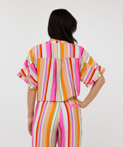 HS25.15200 Blouse Knot Striped - Afbeelding 4