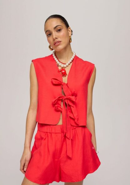 Harper & Yve Short Lacy Rood HS25P109 - Afbeelding 4