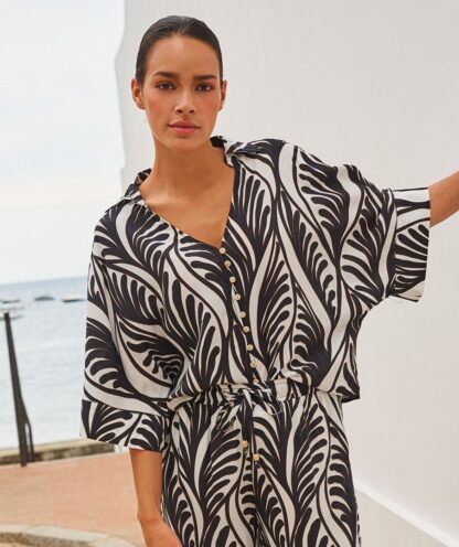 HS25.14209 Blouse knot Summer vibes