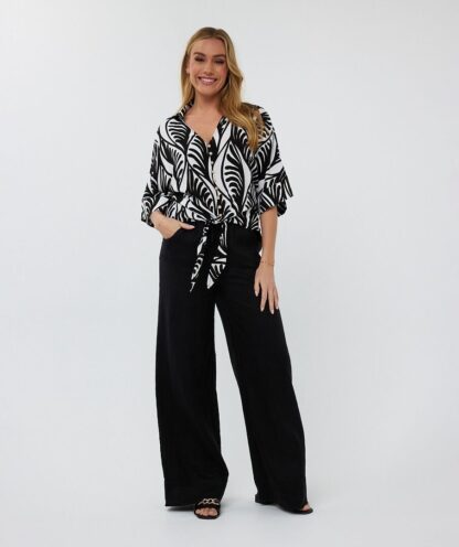 HS25.14209 Blouse knot Summer vibes - Afbeelding 2