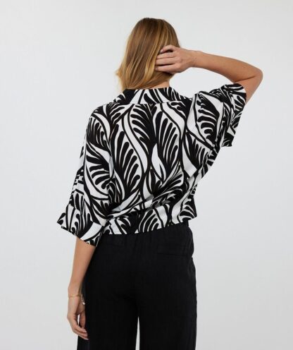 HS25.14209 Blouse knot Summer vibes - Afbeelding 4