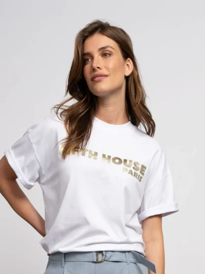 Fifth House Ives T-Shirt Star White - Afbeelding 4