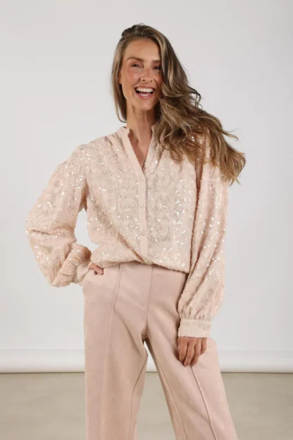 NKF02033 Lizzy Blouse | Dusty Pink