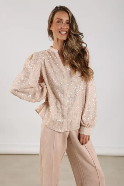 NKF02033 Lizzy Blouse | Dusty Pink - Afbeelding 4