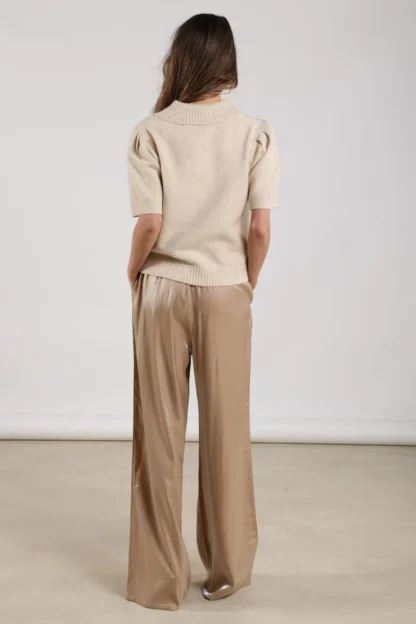 NKF09044 Doorty Pants Shiny | Sand - Afbeelding 4