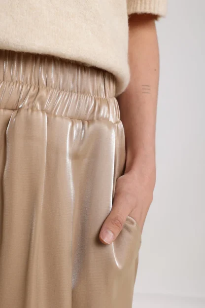 NKF09044 Doorty Pants Shiny | Sand - Afbeelding 2