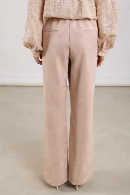 NKF09054 Jill Pants Suedine | Dusty Pink - Afbeelding 2
