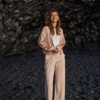 NKF09054 Jill Pants Suedine | Dusty Pink