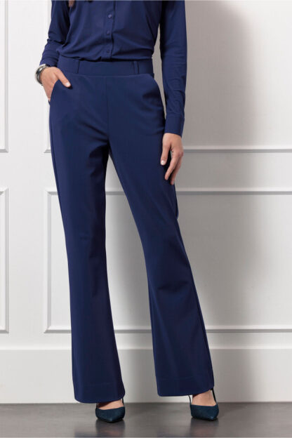 13081 - Flair bonded trousers - ink blue