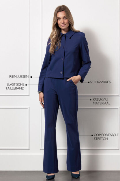 13081 - Flair bonded trousers - ink blue - Afbeelding 3
