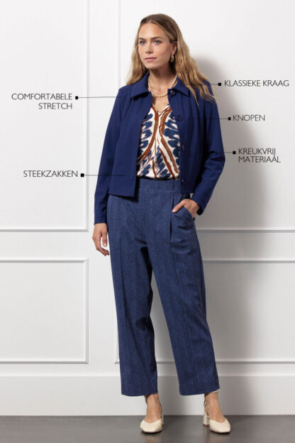 13104 - Hilly bonded jacket - ink blue - Afbeelding 2