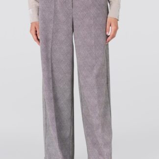 Denise W25 Ruit Pantalon met wijde pijp | Kaki