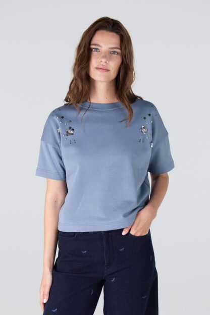 Ginny W25 Boxy Trui | Blauw