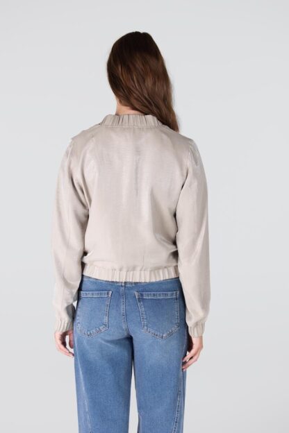 LILOU BOMBER JASJE W25 - Kaki - Afbeelding 2