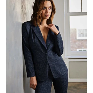 7645TWE - Blazer Ziggy Lano Tweed - Marine