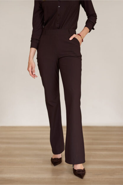 94800 Flair bonded trousers - espresso - Afbeelding 4