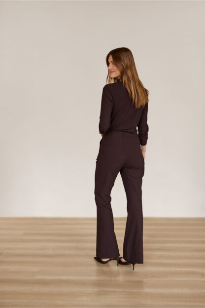94800 Flair bonded trousers - espresso - Afbeelding 3