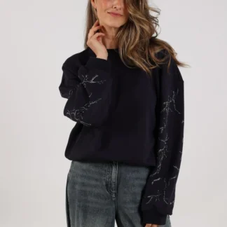 NKF03000 Suzanne Pullover Strass | Navy