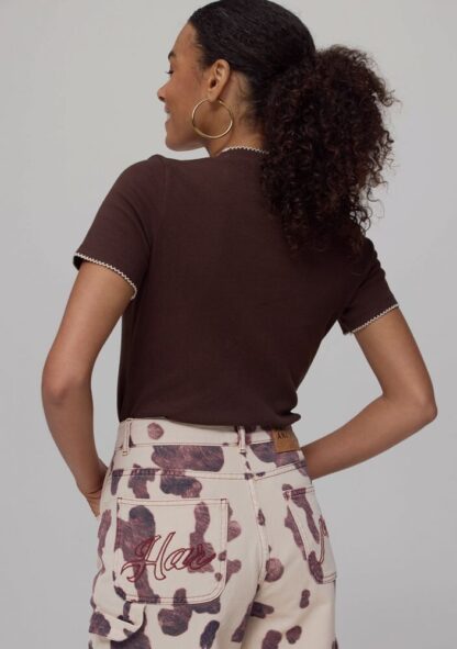 Harper & Yve Top Cammy Dark Fudge AW25P400 - Afbeelding 3