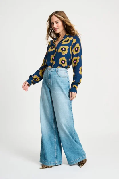 SP9256 BLOUSE - Mila Fleurs Parfaites - Afbeelding 2