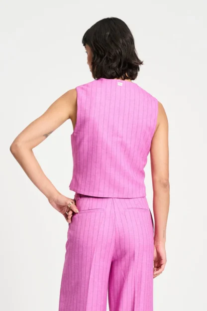 SP9268 GILET - Rose Doux Striped - Afbeelding 3