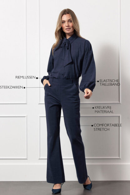 13066 - Flair bnd denim trousers - dark blue/black - Afbeelding 3