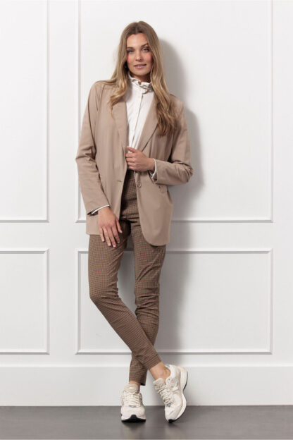 13092 - Alma check trousers - caramel/latte - Afbeelding 4