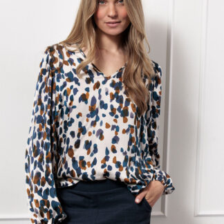 13100 - Kylie satin top - multi color