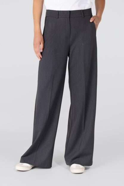 Bridget W25 Wide Leg Pantalon | Antraciet