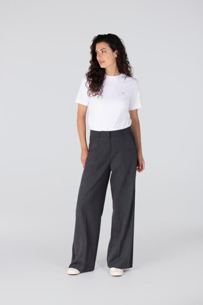 Bridget W25 Wide Leg Pantalon | Antraciet - Afbeelding 2