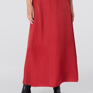 Dahlia W25 Glanzende rok | Rood