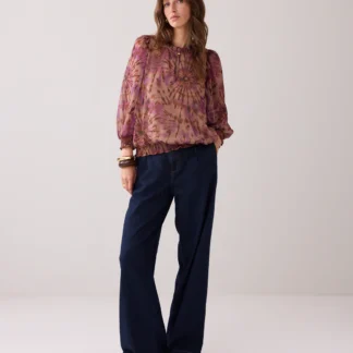 2s3348-12269 Gevoerde top tie-dye Multicolor