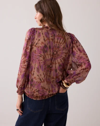 2s3348-12269 Gevoerde top tie-dye Multicolor - Afbeelding 4