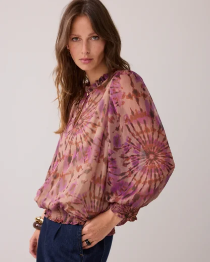 2s3348-12269 Gevoerde top tie-dye Multicolor - Afbeelding 3