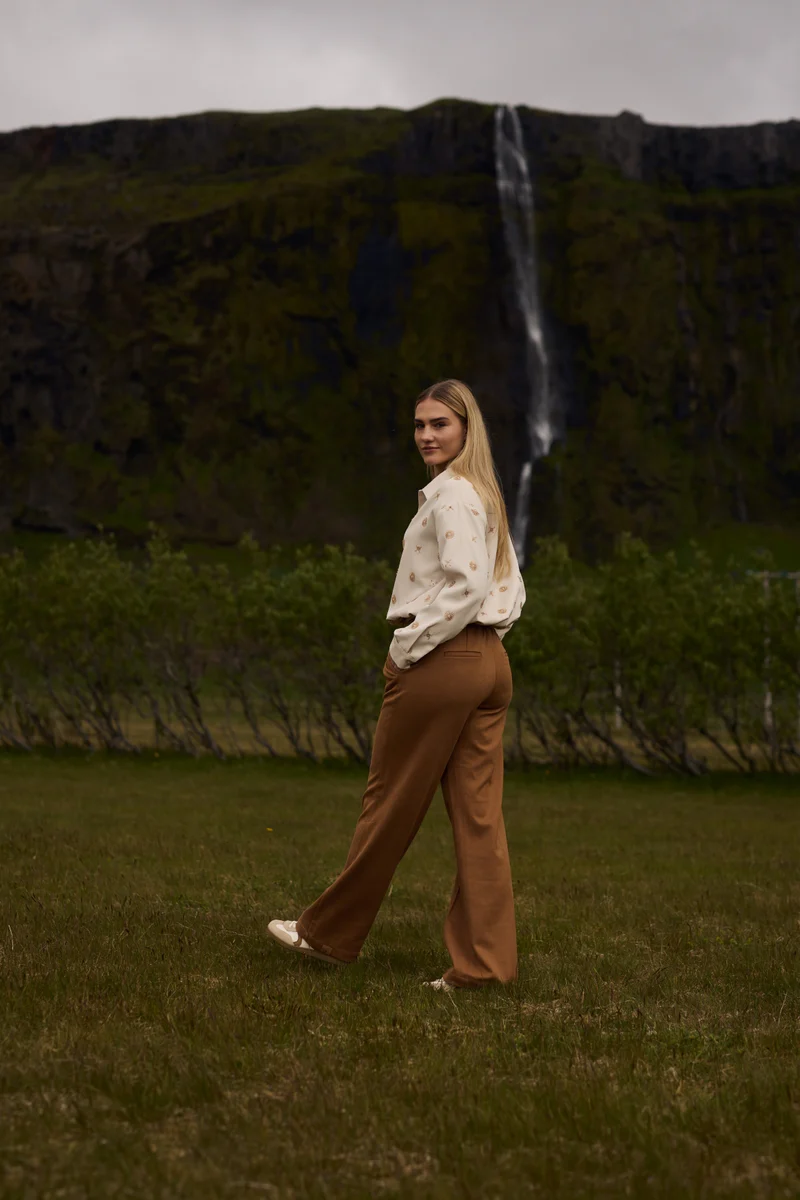 NKF02056 Newport Blouse Embroidery | Offwhite/Gold - Afbeelding 4