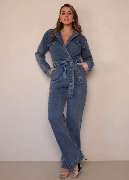 Freebird Yael Denim Jumpsuit - Afbeelding 3
