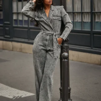 Freebird Yael Jumpsuit Stud Grijs