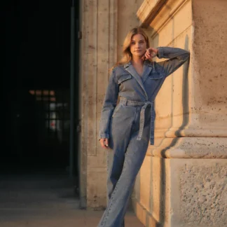 Freebird Yael Denim Jumpsuit