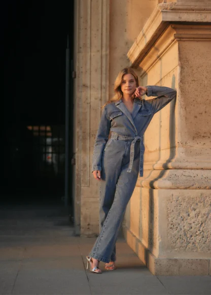 Freebird Yael Denim Jumpsuit