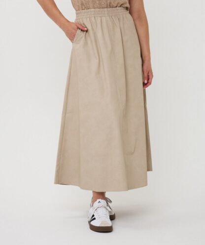 F25.11504 Skirt Long Lightweight  Light Taupe - Afbeelding 3
