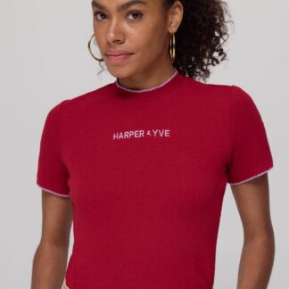 Harper & Yve Top Cammy Red AW25P400
