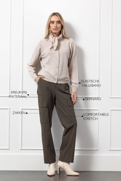 13170 Carlijn cargo trousers - new army - Afbeelding 2