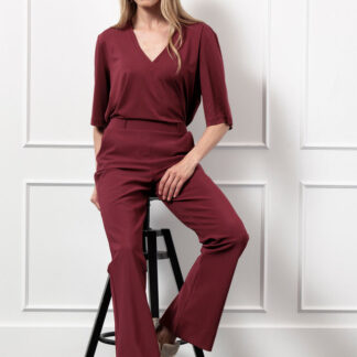 13186 Flair bonded trousers - bordeaux